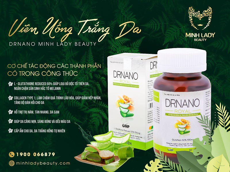 Viên Uống Trắng Da Dr Nano Royal Minh Lady Beauty
